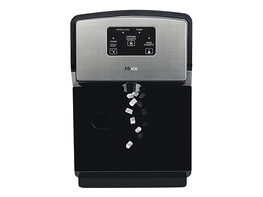 KBICE 1.0 Countertop Nugget Ice Maker with Soft Chewable Ice, 30lbs in 24Hrs, Self-Cleaning Ice Maker with Automatic Dispensing